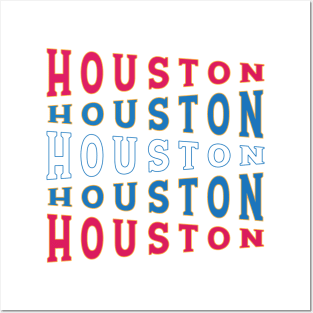 TEXT ART USA HOUSTON Posters and Art